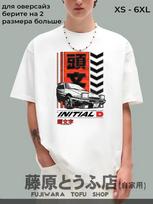 T-Shirt Toyota Ae 86 Trueno Initial D S white