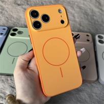 For iPhone 17 Pro Max TPU Case For iPhone 17 Pro Max Case Shockproof Protective case Cover For iPhone 16 Pro Max iPhone 16e 17e Magnetic&iPhone 16 oranžinė