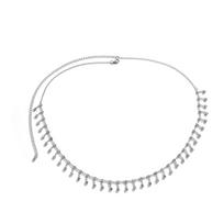 Spicy Girl Rhinestone Tassel Waist Chain: Sexy Summer Accessory sidabras