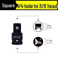 Pneumatic Socket Reducer Adapter Set for Air/Electric Impact Wrenches: Small to Large
