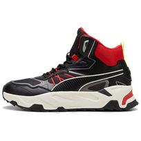 Puma Scuderia Ferrari Trendy Slip-Resistant Durable High-Top Running Shoes Men sneakers Black 308576-01 44 black