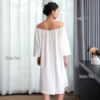 Beiyanyan Beauty Salon Massage Outfit: Back-Buttoned, Skin-Friendly, Cotton, All-Season Comfort balta