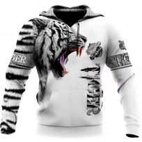 Fashion Spring and Autumn Wolf Animal Hoodie Men's 3D Printed Sports Shirt Pullover Men's Casual 4XL gray