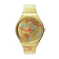 Swatch Unisex 49mm Raudonas laikrodis YVZ100 YVZ100 Gold beige