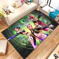 K-Pop Demon Hunters Golden Saja Boys Living Room Non-Slip Area Rug Soft Carpet for Bedroom Playroom Sofa,Home Decor Doormat 120x160cm