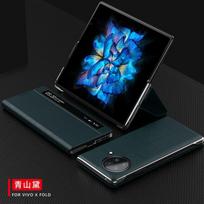 Slim Full-Body Protective Case Vivo X Fold With Side Window Smart Flip Cover Stand Function PC Material Anti-Scratch Drop Vivo X Fold black