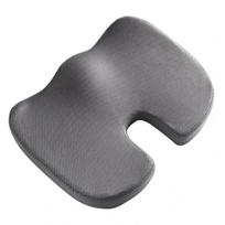 Memory Foam Sėdynės Pagalvėlė Biuro Kėdėms, Automobilio Sėdynėms ir Vežimėliams - Ergonomiškas Dizainas Nugaros Skausmui Malšinti ir Klubams Palaikyti pilka
