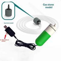 Mini Silent Aquarium Air Pump Energy Saving Small Fish Tank Oxygen Pump With Air Stone For Betta Tanks white