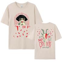 Game Fran Bow T-shirt Cotton Short Sleeve Loose Female Tshirts Unisex Streetwear Fashion O-neck Women/Men Casual T Shirt Clothes M smėlinė