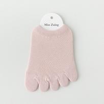 Simple Summer Elasticity Women Socks Cotton Half Palm Socks Toe Separator Socks Foot Care Five Finger Socks Mesh Half Insoles One Size