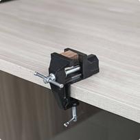 Small Steel Vise Compact Mini Bench Heavy Duty Clamping Tool for Workshop, Carpentry