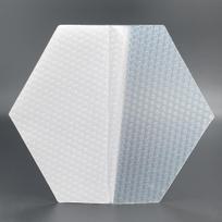AQUBONA Surfboard Deck Grip Hexagon Clear Surf Traction Pad Surfing Accessories TP-008 white