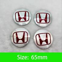 45-65mm Automobilio rato centrinės dalies dangtelio lipdukas Priedai Honda Civic FIT Accord Prelude CRV 5-os kartos City XRV CRV HRV Odyssey zjbn71 S22 1Set(4Pcs)