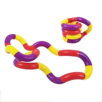Tangle Fidget Toy Colorful Silent Smooth Non-Toxic Twistable Stress Relief Sensory Tool For Adhd  Focus Training Adults purple