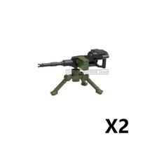 Military Building Blocks Soldier 88mm Flak Gun Cannon Rocket Artillery Military Army War Weapons NSV Backpack Assembly Brick Toy black