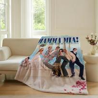 Love musical Mamma Mia Blanket For Sofa Office Bed Plane Travel Sleep Read Relax Camping Soft And Warm 30x40in gray
