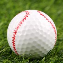 Didelio stiprumo Novelty Guminiai golfo kamuoliukai Golfo žaidimo kamuoliai baseball white