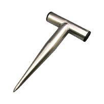 High Performances Stainless Steel Handheld Soil Punch Tool Soil Shovel Designed For Easy Digging In Compact Earth gray