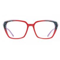 Coco Song Women Eyeglasses Hope Village C02 Cv213 Red Pattern Blue On Purple/54-16-140 red