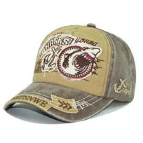 Žuvies kaulas Vyriška beisbolo kepuraitė Moteriška snapback Žvejybos siuvinėjimas Tėčio kepurė Vyras Vaikai Trucker kepurė Vasaros Žvejo prekės ženklas Vyriška kepurė Adjustable beige