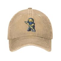 N-Ninjagos Anime Game Cartoon Baseball Cap Vintage Distressed Denim Snapback Hat Unisex Outdoor Workouts Unstructured Soft Hats One Size beige
