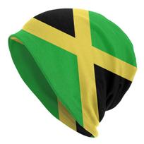 Custom Flag Of Jamaica Skullies Beanies Caps Cool Winter Warm Men Women Knit Hats Unisex Adult Jamaican Proud Bonnet Hats One Size yellow