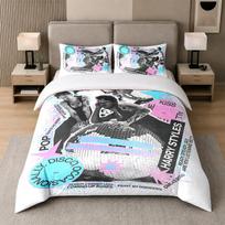 3Pcs Bed Set,Harry Styles 1 Duvet Cover and 2 Pillowcases, Printed Bedding Decor For Guest Room 135cmx200cm white
