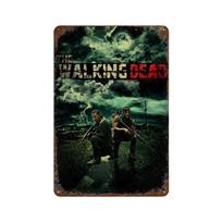 TheWalkingDeadTinSign The Walking Dead Old Movie Poster Metal Tin Sign - Retro American Film Wall Plaque, Bar/Club Decor 30x20cm