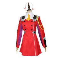 Vibrant Darling In The Franxx Zero Two Dress With Headwear For Cosplay Events Costume Set(No Wig),2XL red