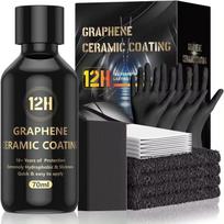 Graphene Ceramic Coating 20H/12H with Self Healing and UV Track Technology Car Detailing Professionals 10+ Years of Protection 12H SET gray