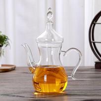 Glass Brewed Teapot High Borosilicate High Temperature Resistant Arabian Coffee Pot Heatable Large Capacity Transparent Green Tea Warm Wine Pot white
