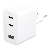 PanzerGlass TURBO 70W MULTIPLE CHARGER INCL 2 X USB-C + USB-A EU PLUG SILVER EM31479