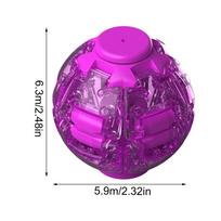 3D Gear Ball Fidget Toy Spiral Stress Relief Sensory Toy For Kids Adults Christmas Birthday Party Gifts Anxiety Relief Toys violetinė