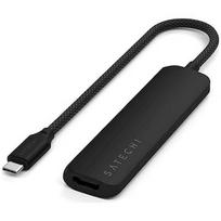 Satechi 4-w-1 USB-C Slim Multiport 4K USB-C (USB-C, 4K HDMI, 2x USB-A) (czarny) ST-P4SK