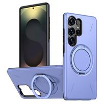360° Sulankstomas stovas Magnetinis Magsafe dėklas Samsung Galaxy S25 FE S24 S23 Ultra Plus A56 A36 A26 A17 A07 A55 A35 A25 A15 A14 For Galaxy S25 Plus&Case & Holder violetinė