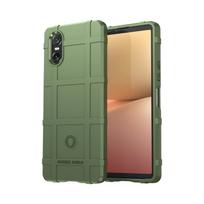 For Sony Xperia 10 VI Rugged Shield Soft Shockproof TPU Armor Case for Sony Xperia 10 VI 10VI 2025 Couqe For Xperia10 VI žalia