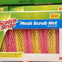3M Scotch-Brite Mesh Scrubber Sponges 8ea blue