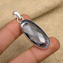 Green Onyx Gemstone 925 Sterling Silver Handmade Pendant Jewelry Beauteous Gift For Love 1.97 Inches