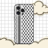 P-Palestina-S Hattah Keffiyeh telefono dėklas, skirtas iPhone 16e,16,15,14,13,12,11,Pro,X,XS,Max,XR,Plus,Mini, minkštas juodas dangtelis iPhone15plus
