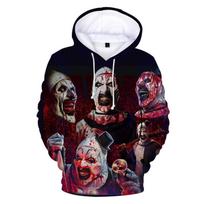 Horror Movie Terrifier Hoodies Men Women Casual Streetwear Fashion Hoodie Sweatshirts Pullovers Tracksuits Man Clothing 6XL black