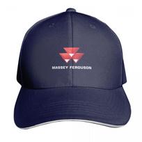 Massey Ferguson Agricultural Baseball Cap Contrast Two Tone Brim Snapback Flat Bill Strapback Dad Hat gray