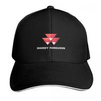 Massey Ferguson Agricultural Baseball Cap Contrast Two Tone Brim Snapback Flat Bill Strapback Dad Hat black