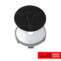4 vnt. 56/60 mm automobilio ratlankio centriniai dangteliai Lipdukai Automobilio Pakeitimo AksesuaraiSkirta Tesla Model 3 Model Y Model S Model X Highland For Tesla&4pcs
