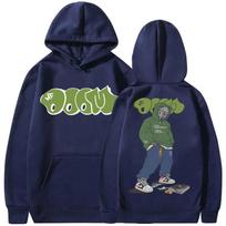 Hot Sale Rapper Mf Doom Poster Graphic Print Hoodies Men Women Streetwear Hip Hop Sweatshirt Harajuku Y2K Fashion Loose Casual Oversized Pullover S mėlyna