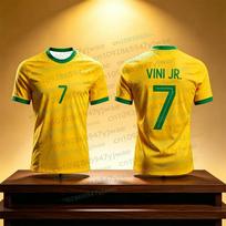 Neymar & VINI JR 3D spausdinti futbolo marškinėliai vyrams, moterims, vasaros mados sportiniai, greitai džiūstantys, kvėpuojantys, trumparankoviai futbolo marškinėliai XL
