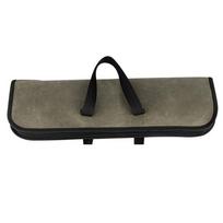 4 Slots Chef Knife Roll Bag Zip Closure Knife Storage Pouch Practical Portable Knife Bag  For BBQ žalia