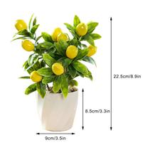 2PCS Simulated Fruit Bonsai Faux Greenery Artificial Fruit Plant Home Decor for Living Room Type 2 multi