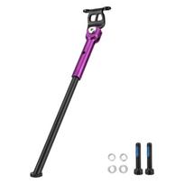 Adjustable Bicycles Kickstand Triple Folding Bike Parking Stand Foot Brace Side Rear Parking Rack Bike Accessory purple