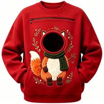 Pet Dog Sweatshirt with Pocket, Long Sleeve Unisex Loose Fit Warm Pet Clothes for Small Dogs and Cats XXL geltona