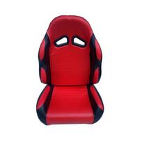 Racing Seat Racing-style Go-kart with Brackets Bucket Backrest S-single raudona